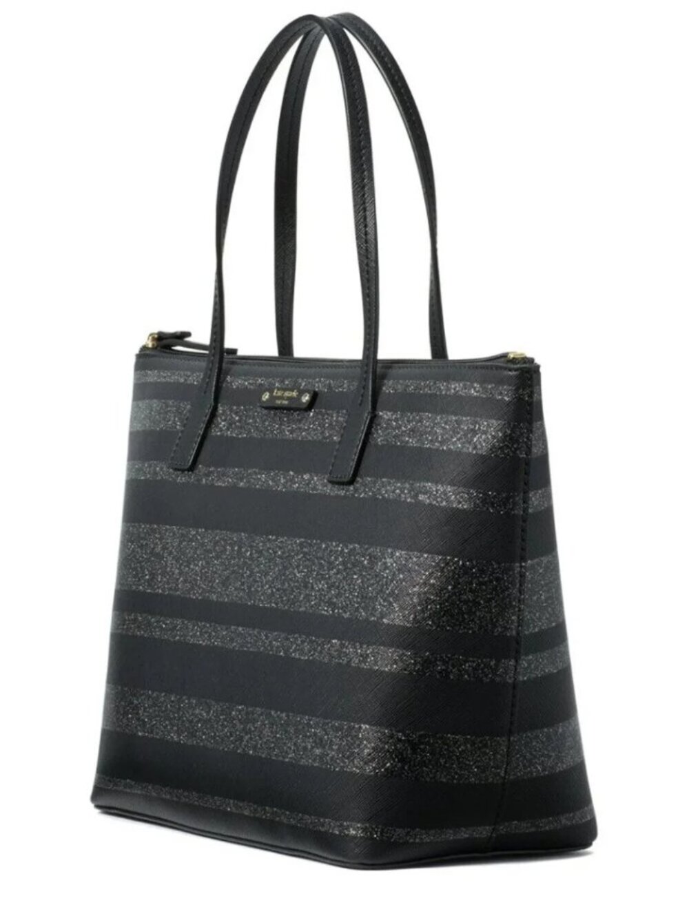 Kate Spade Black & Gray Haven Lane Hani Tote - EUC